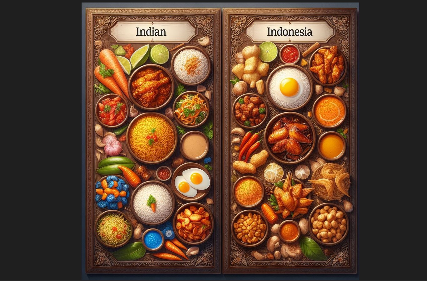 indian food vs indonesian food