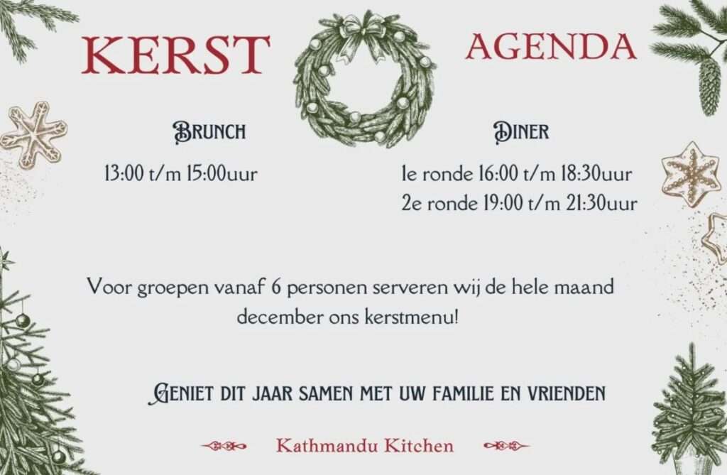 uiteten met Kerst in Amsterdam